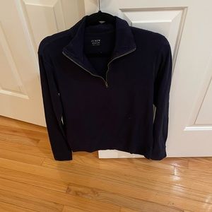 1/4 zip j crew wool morino sweater